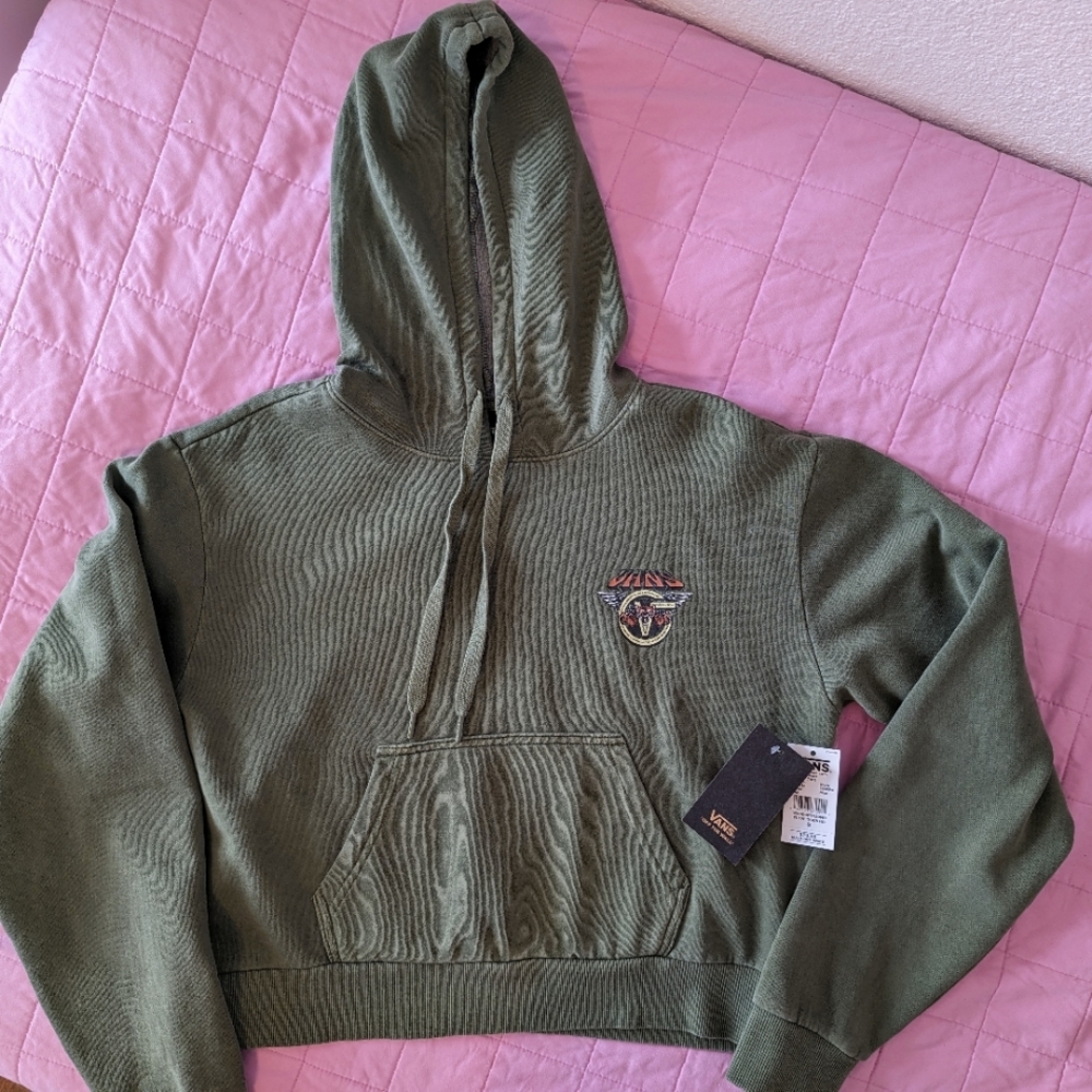 NWT Vans Cropped Hoodie Sz S/M